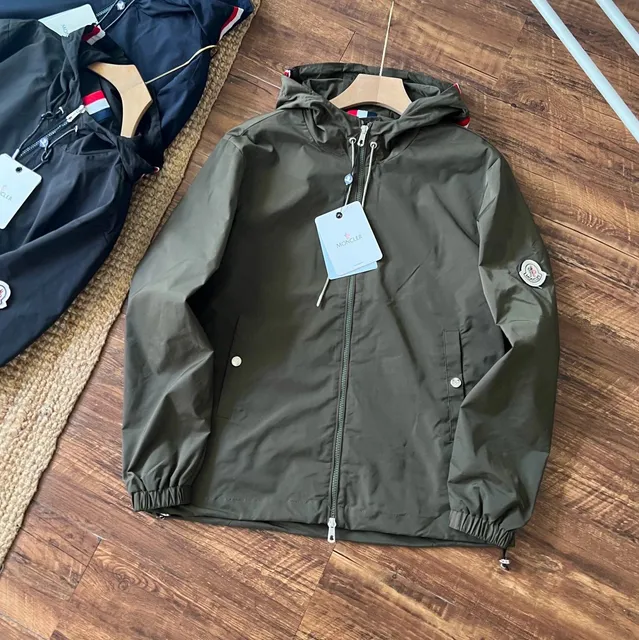 Moncler Hooded Windbreaker Olive Green