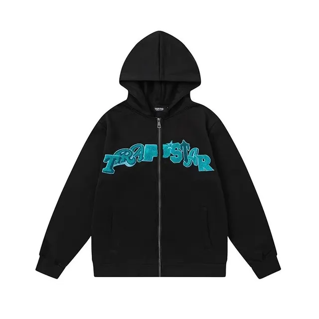 Zip-Up Hoodie Trapstar Logo Embroidered
