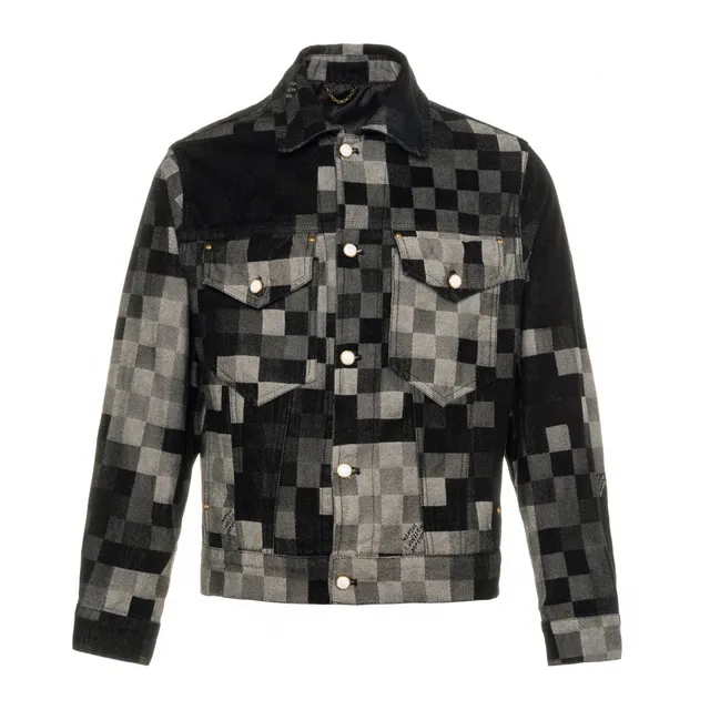 Marc Jacobs Denim Jacket Checkerboard Patchwork