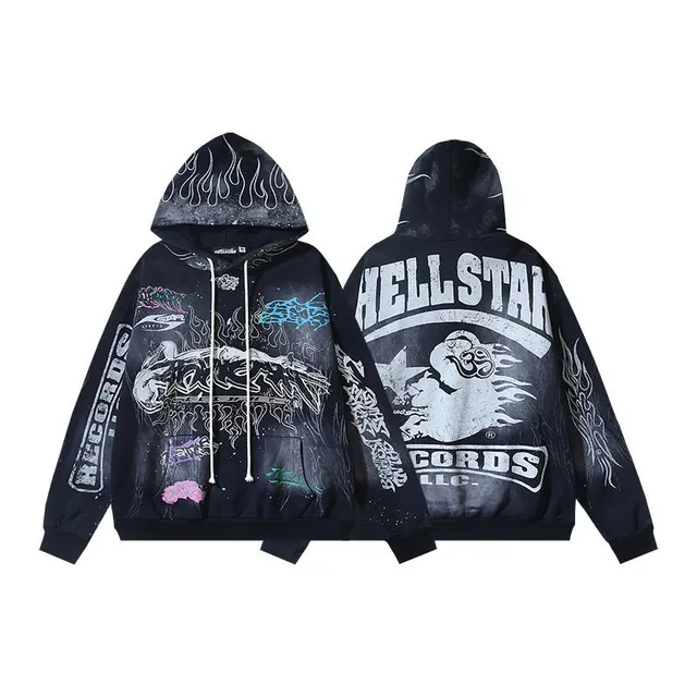 Zip-Up Hoodie Hellstar Records Graphic