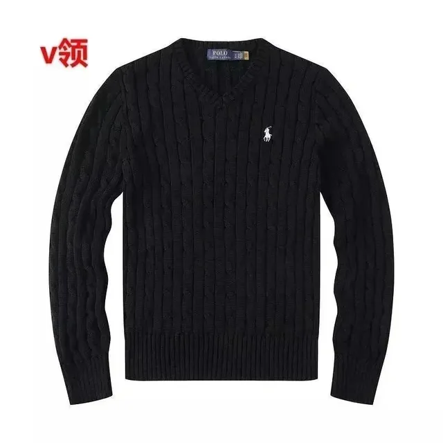 Polo Ralph Lauren Cable Knit V-Neck Sweater Classic Cable