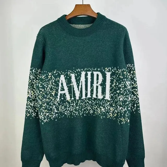 Amiri Knit Sweater Logo Intarsia