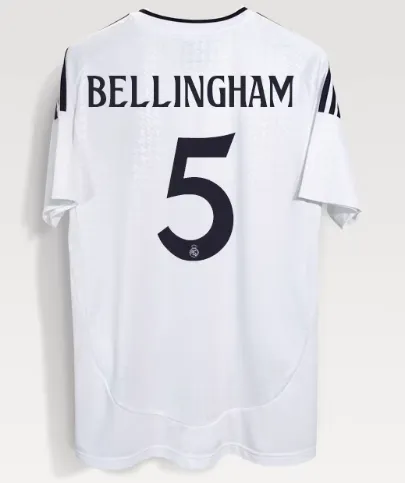 Adidas Real Madrid Home Jersey Bellingham #5