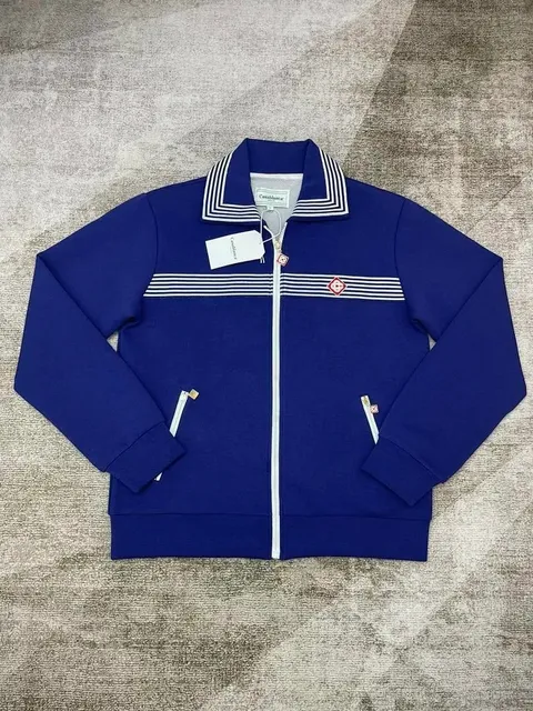 Casablanca Track Jacket Navy Stripe
