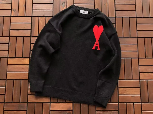 AMI Paris Knit Sweater Heart A Logo