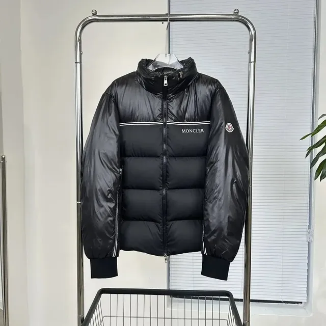 Moncler Puffer Jacket Logo Stripe
