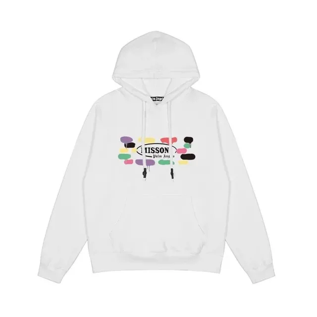 Palm Angels Hoodie Multi-Color Logo Print