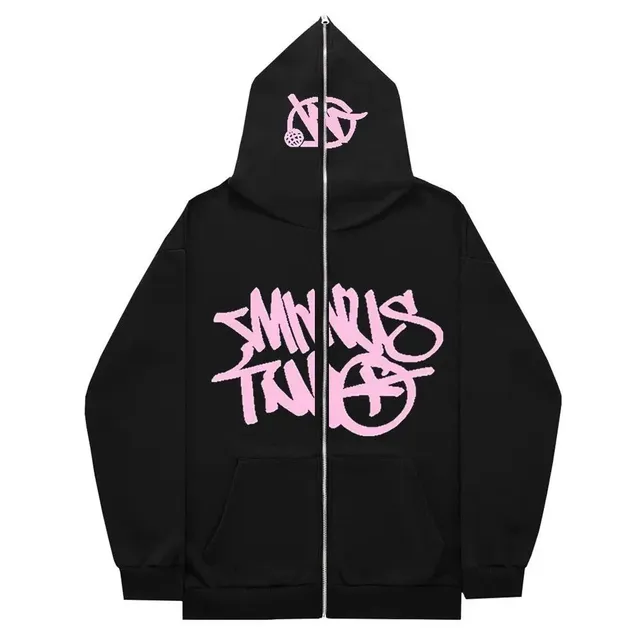 Corteiz Zip-Up Hoodie Pink Logo