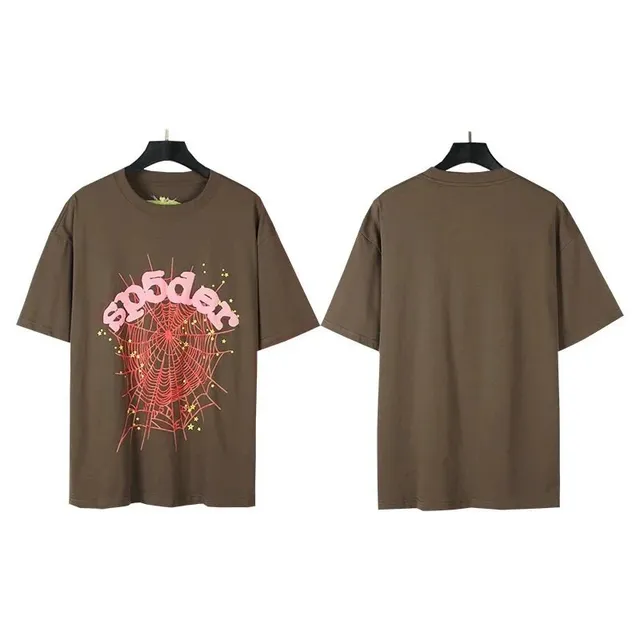 Sp5der Graphic Tee Spider Web Print