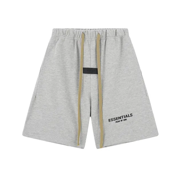 Fear of God Essentials Logo Shorts Heather Grey