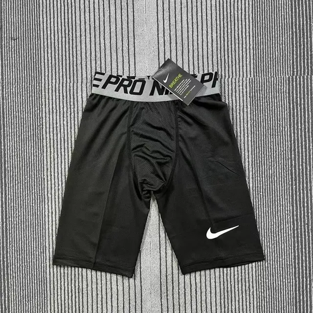 Nike Pro Compression Shorts Black with White Swoosh