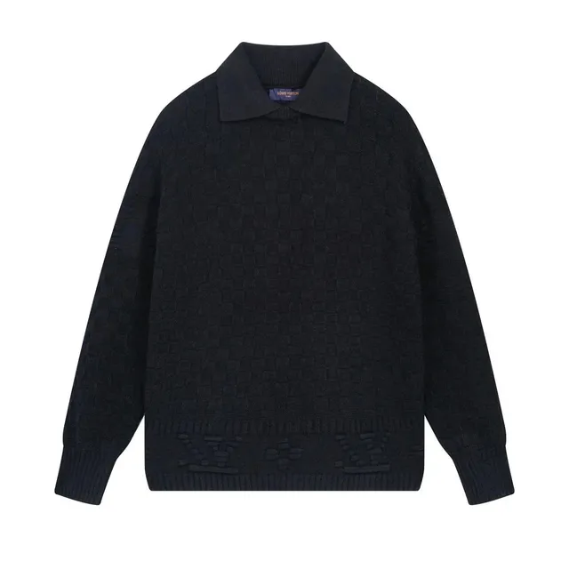Louis Vuitton Knit Polo Sweater Monogram Knit