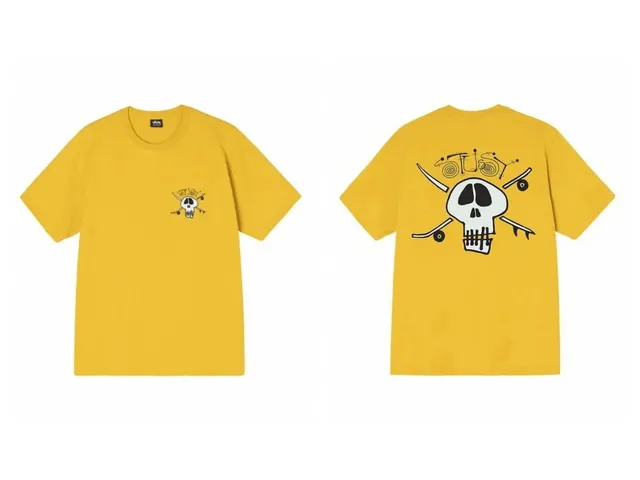 Stüssy Skull Tee Skull and Crossed Skateboards