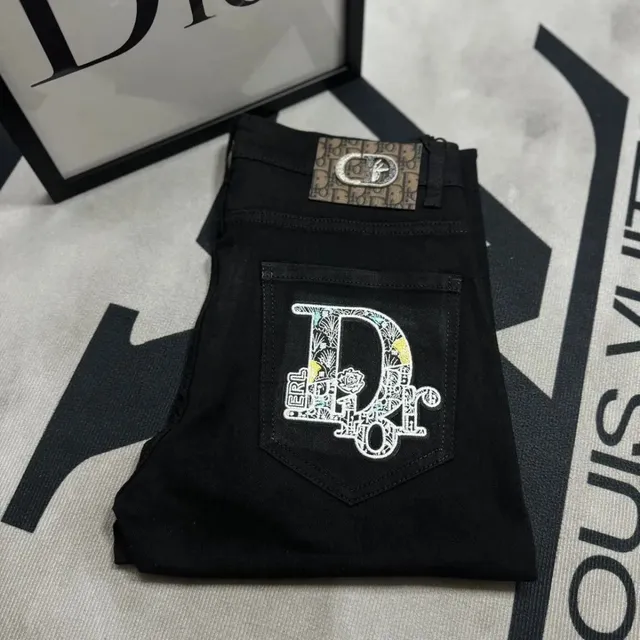 Dior Jeans Embroidered Logo Pocket