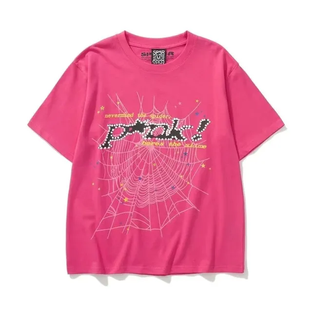 Sp5der Graphic Tee Spider Web Print