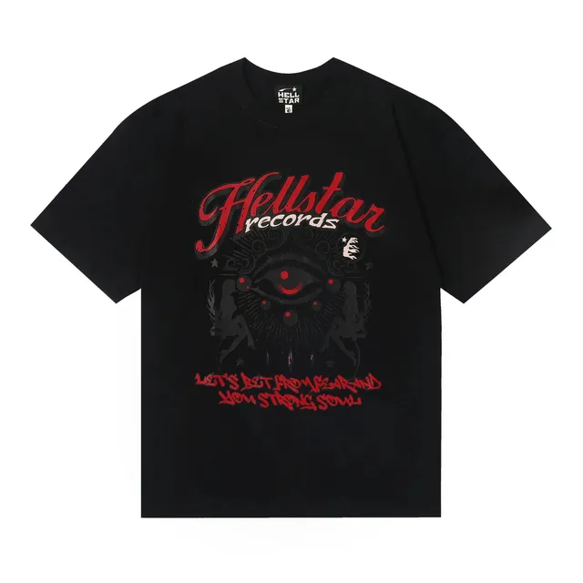 Hellstar Records Tee Eye Graphic Print