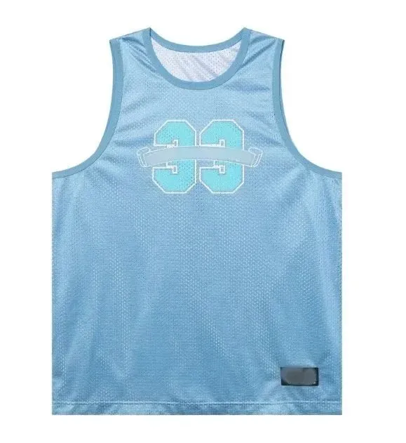 Chrome Hearts Mesh Tank Top Light Blue with Number 33