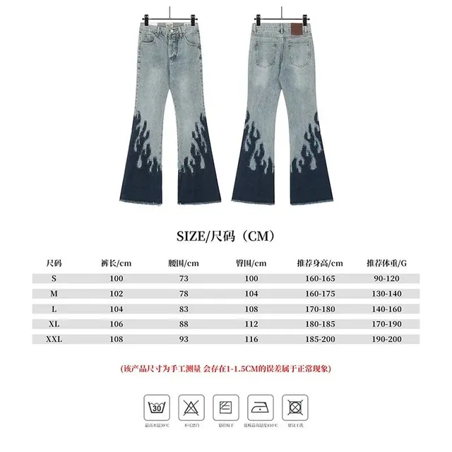 Levi's Flare Jeans Flame Print