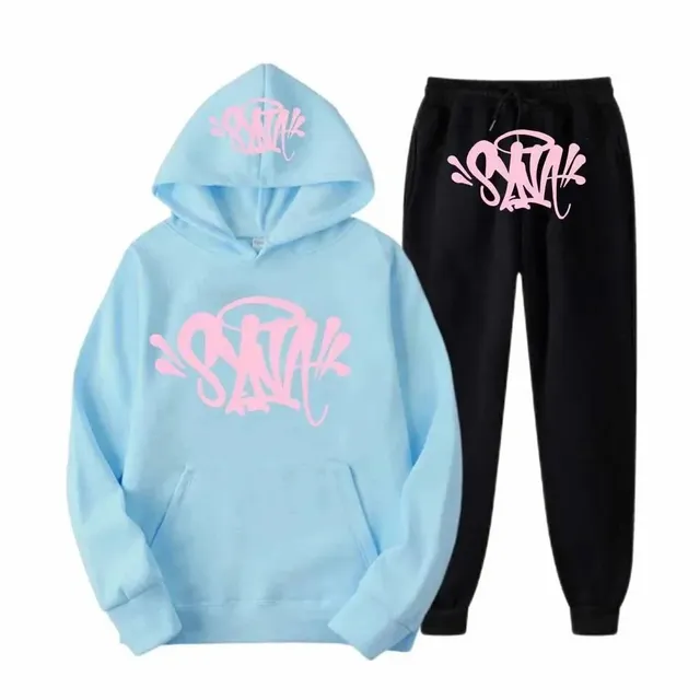 Syna World Hoodie and Joggers Set Graffiti Logo