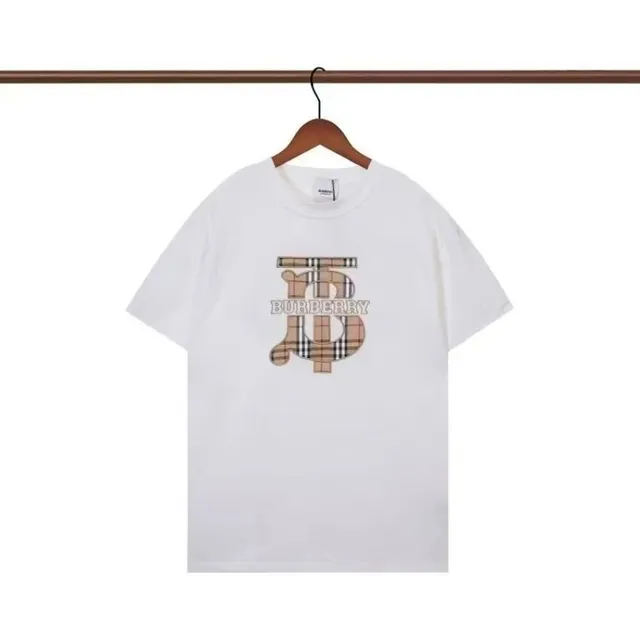 Burberry Logo T-Shirt Check Print Monogram