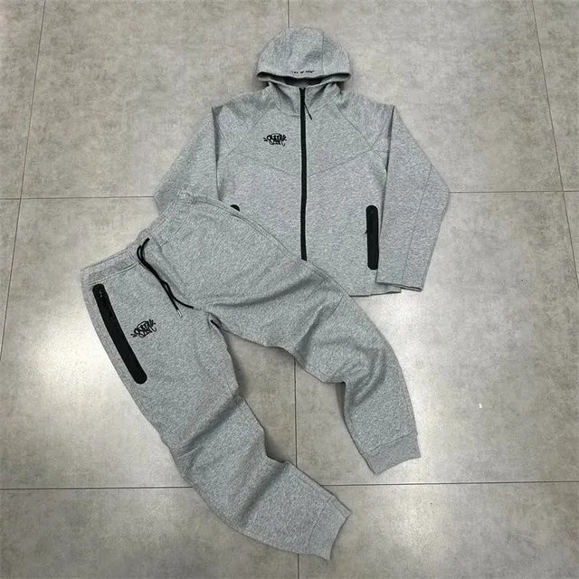 Nike Tech Fleece Hoodie and Joggers Heather Grey