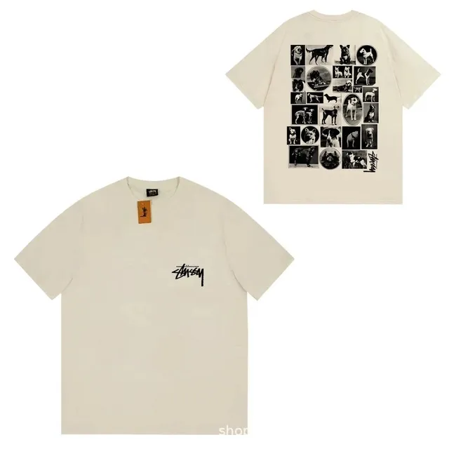 Stüssy Graphic Tee Dog Collage Print