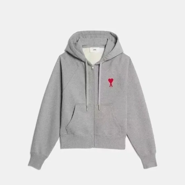 Amiri Zip-Up Hoodie Heart Logo