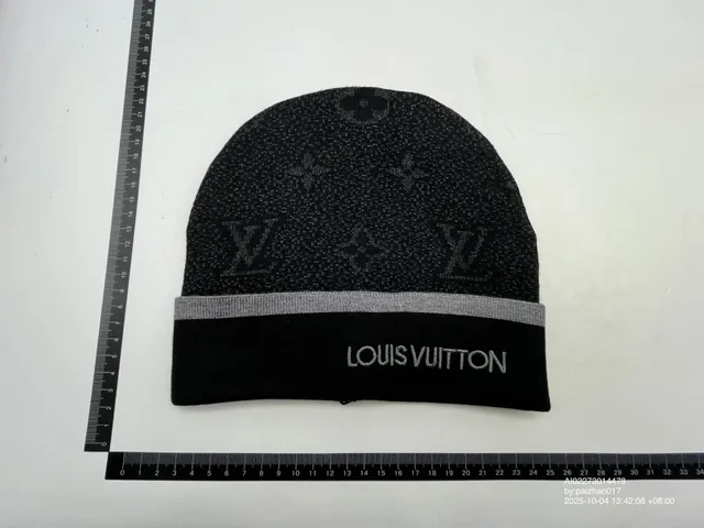 Louis Vuitton Monogram Beanie Embroidered Logo