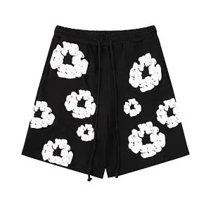 Balenciaga Printed Shorts Floral Logo Print