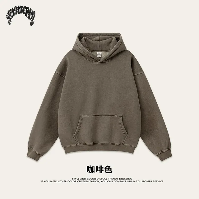 Broken Planet Hooded Sweatshirt Washed Coffee