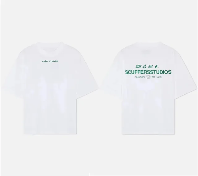 Scuffers Graphic Tee Green Logo Print