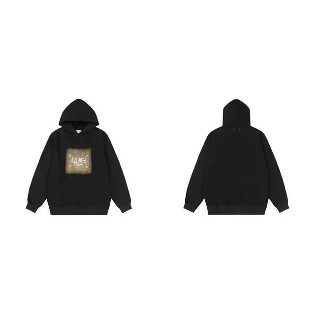 Maison Margiela Hoodie Distressed Logo Print