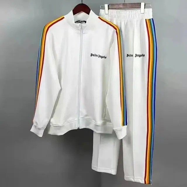 Palm Angels Track Suit Rainbow Stripe