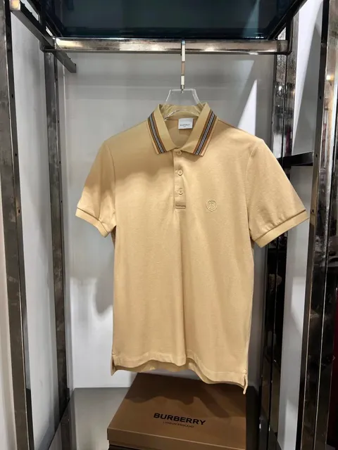 Burberry Polo Shirt Striped Collar