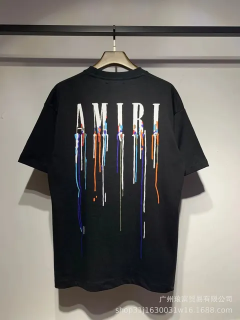 Amiri Graphic Tee Dripping Paint Logo
