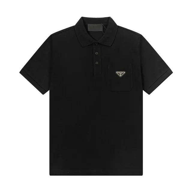 Prada Polo Shirt Triangle Logo