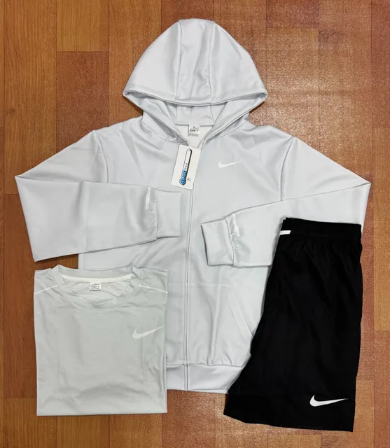 Nike Tech Fleece Hoodie Set White/Black