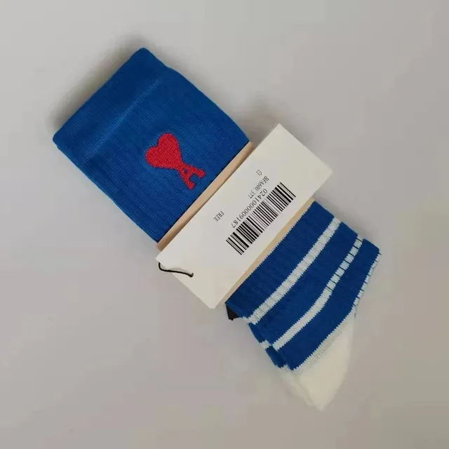 Amiri Logo Socks Heart Logo