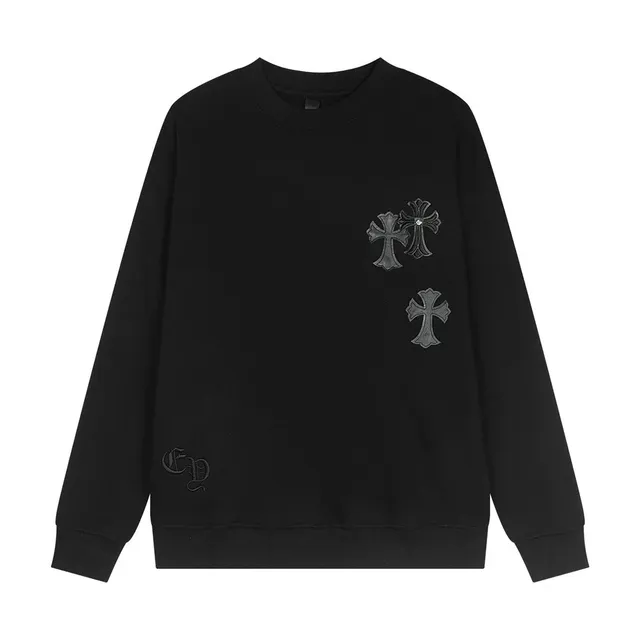 Chrome Hearts Crewneck Sweatshirt Triple Cross Embroidery