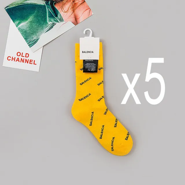 Balenciaga Logo Socks All-Over Print