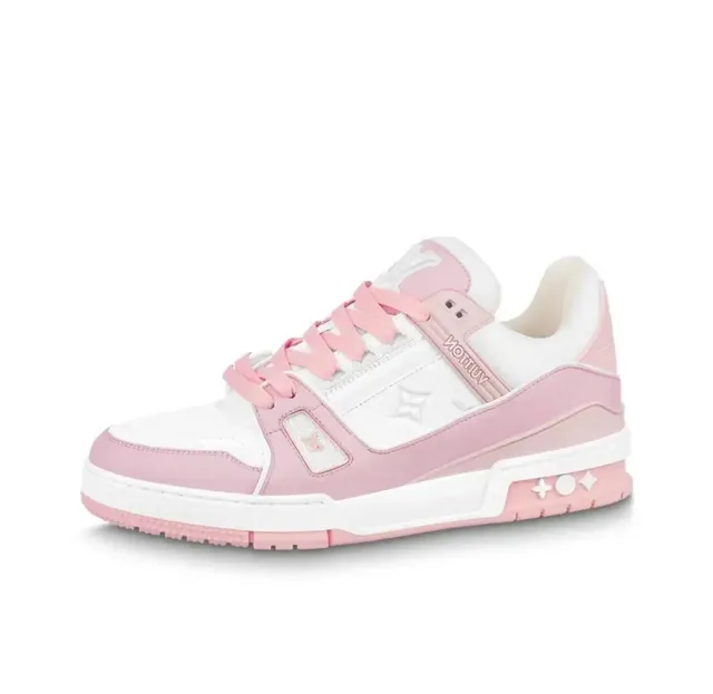 Louis Vuitton LV Trainer Pastel Pink and White