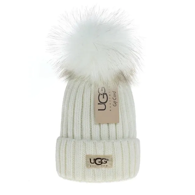 UGG Knit Beanie Fur Pom-Pom