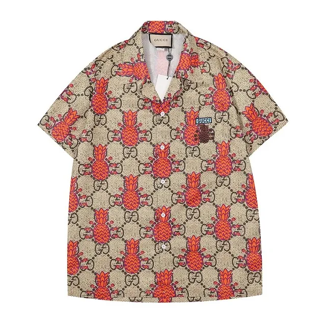 Gucci Pineapple Print Shirt GG Monogram Pineapple