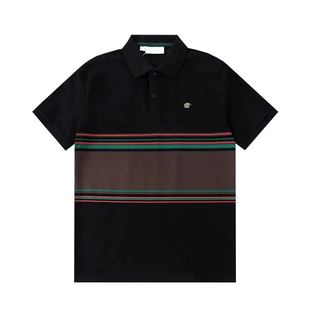 Lacoste Polo Shirt Stripe Panel