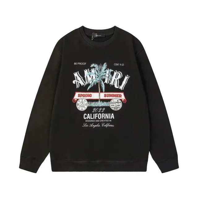 Amiri Crewneck Sweatshirt California Palm Print