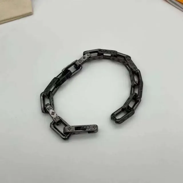 Louis Vuitton Chain Bracelet Monogram Engraved