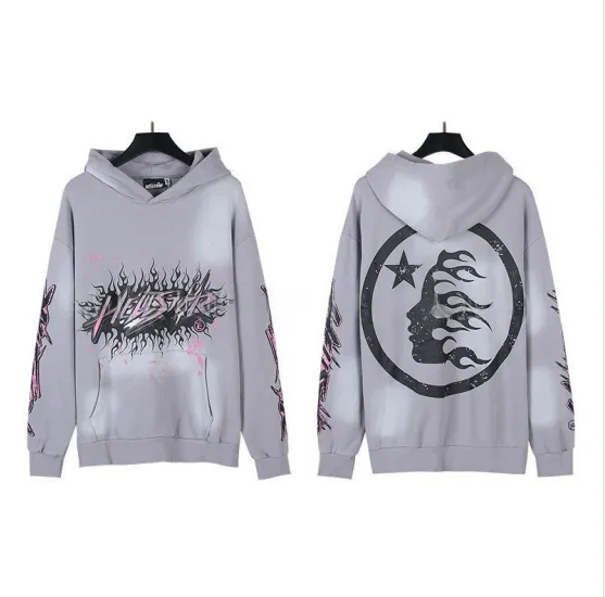 Hellstar Hooded Sweatshirt Flame Logo Graphic