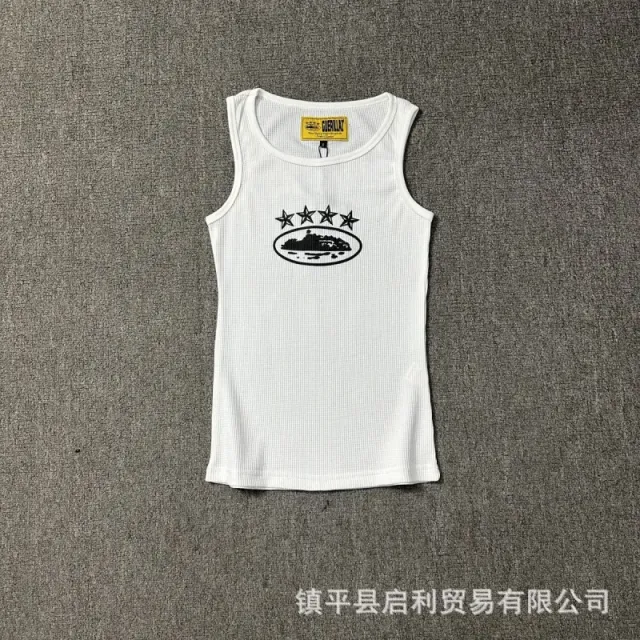 Chrome Hearts Ribbed Tank Top Five Stars Graphic