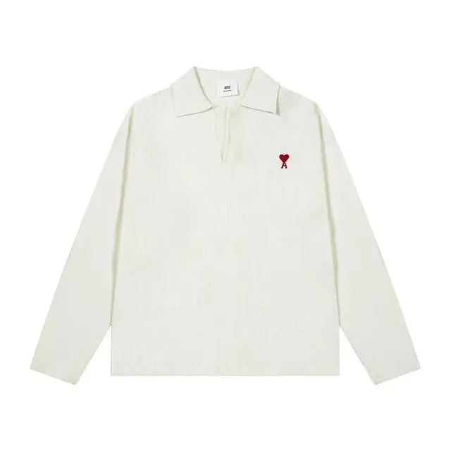 Off-White Polo Shirt Corduroy Heart Logo