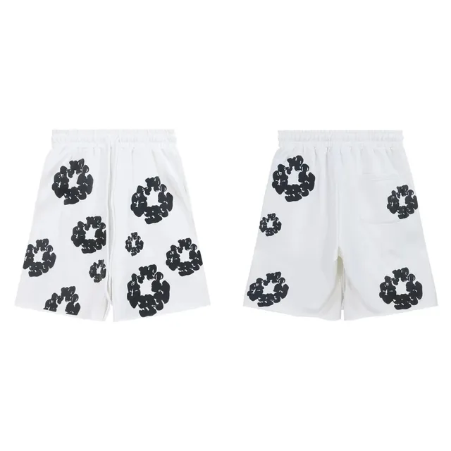 Balenciaga Printed Shorts Abstract Logo Print